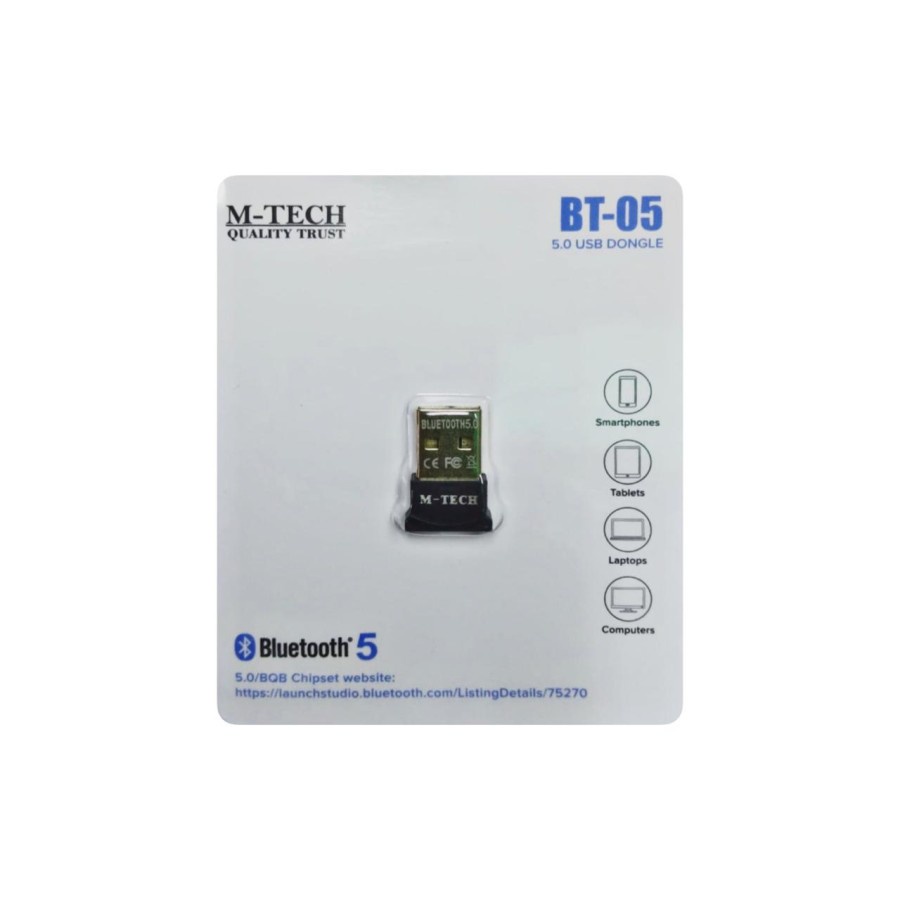 M-Tech USB Bluetooth V5.0 - USB Dongle Bluetooth Adapter V5.0