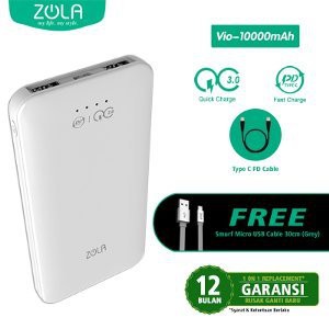 ZOLA VIO 10000mAh Fast charging Quick Charge QualComm 3.0