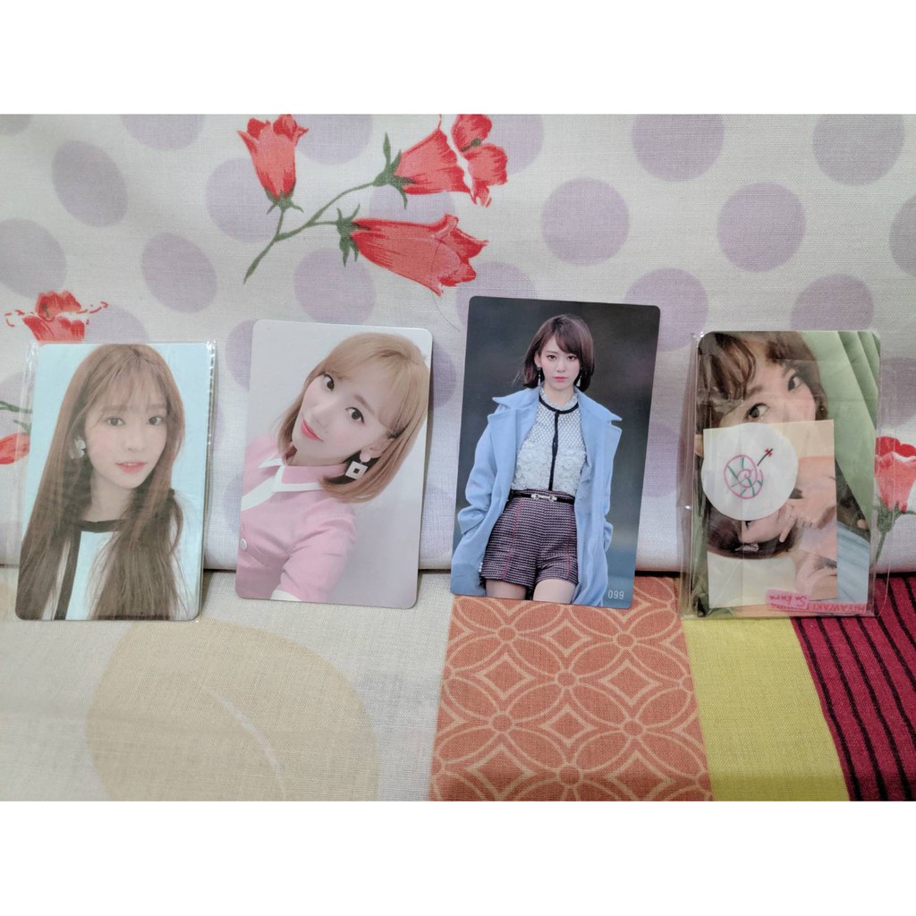 Iz*one Heart*iz Photocard PC Sakura Minju + Suki To Iwasetai PC Sakura Izone Heartiz