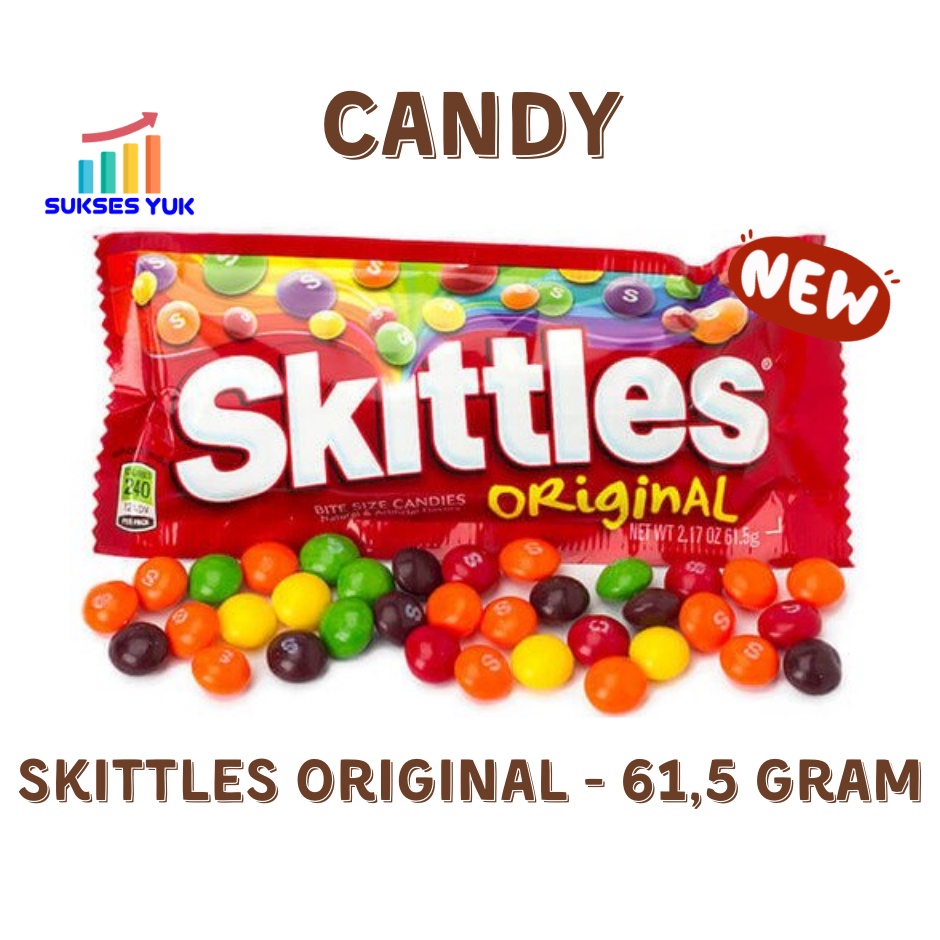 Jual Permen SKITTLES ORIGINAL Candy Indonesia|Shopee Indonesia