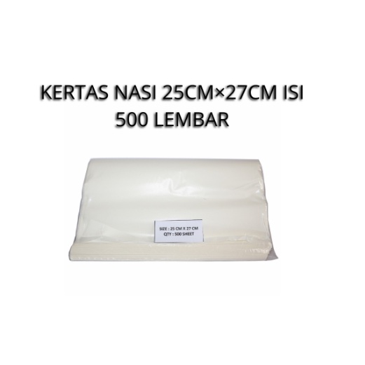 

Kertas Nasi, Kertas Kebab, Kertas Bungkus Nasi Polos uk 22,5cmx27cm