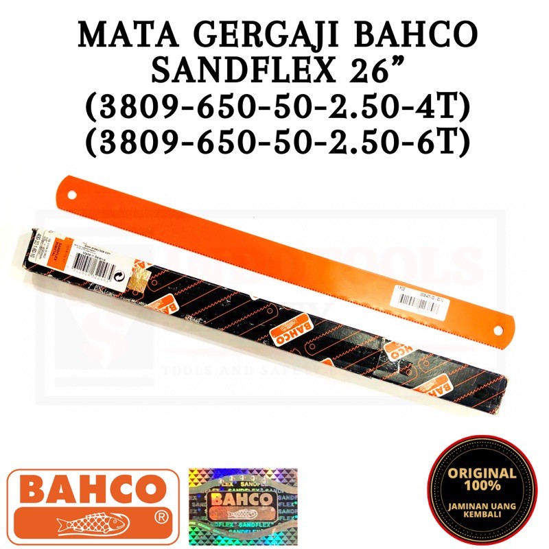 MATA GERGAJI MESIN SANDFLEX 26&quot; 4Tpi 6Tpi ORIGINAL 100% HOLOGRAM SILVER