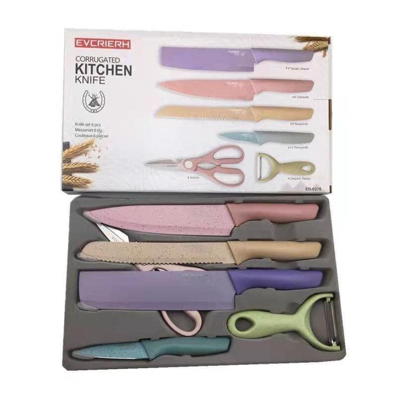 Knife set_corrugated kitchen knife