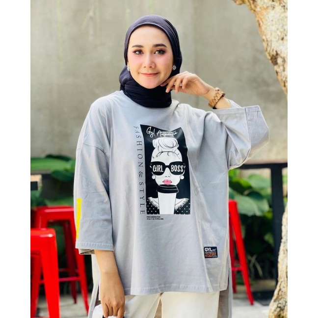 BLOUSE KAOS WANITA DARA KEKINIAN // ATASAN WANITA POLOS SIMPEL