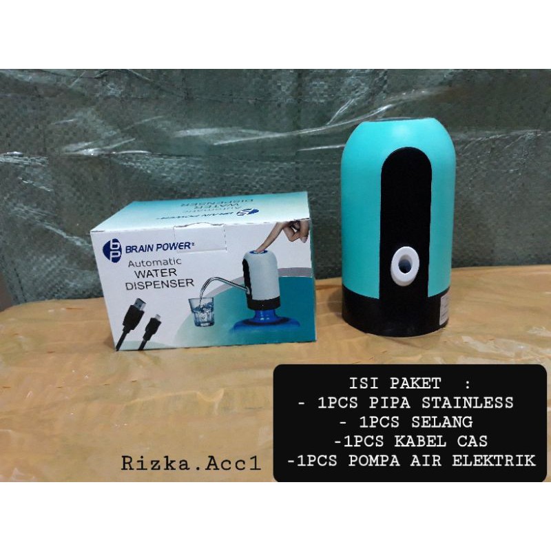 [Ready] Pompa Air Galon Elektrik Warna /Automatic Water Pump Dispenser - Brain Power