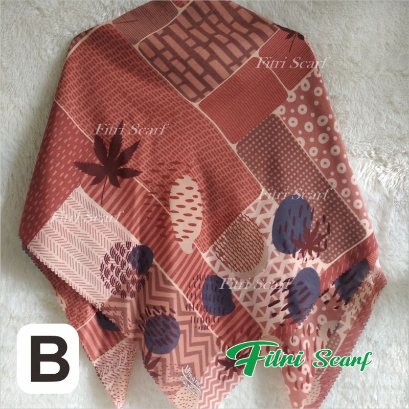 Jilbab PILIH WARNA PILIH MOTIF NARITA LASER CUT By UMAMA Hijab Kerudung Krudung Segi Empat Motif DD8-B
