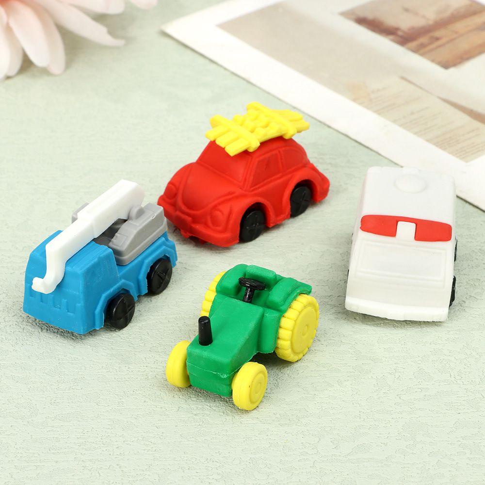 R-flower Rubber Eraser Cute Kawaii Drawing Aksesoris Hewan Perlengkapan Kantor Sekolah Alat Tulis Eraser Set