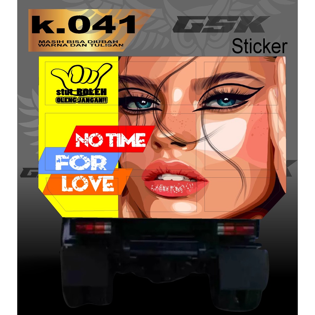 decal bak truk sticker truck pintu bak belakang truk variasi printing bak truck custom desain k.041