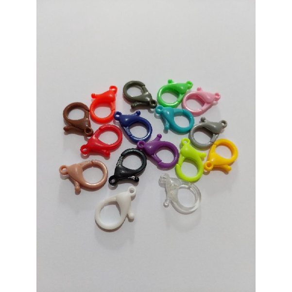 Kokot Udang warna warni kait lobster plastik 2,5cm / 25mm