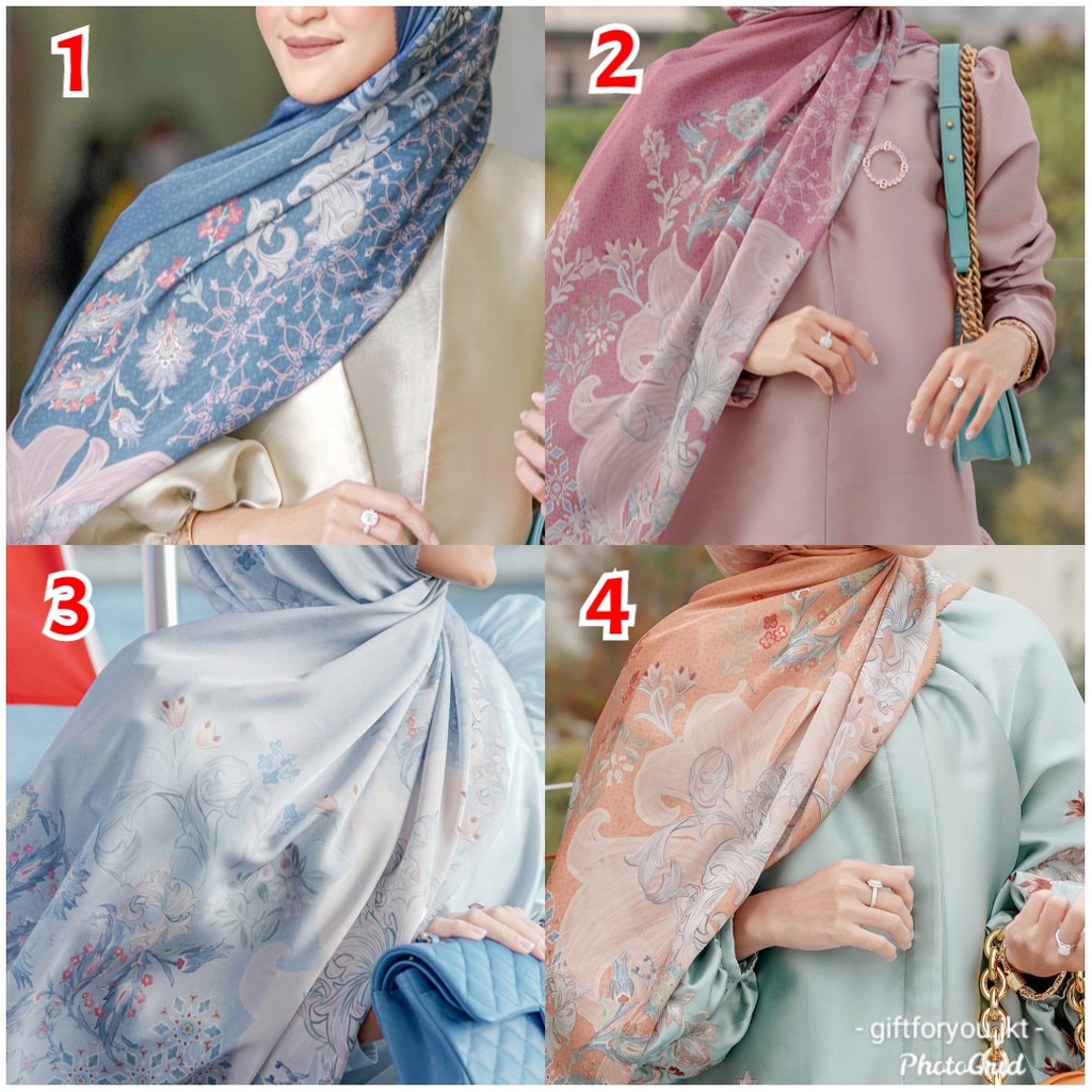 Buttonscarves The Topkapi Satin Shawl Jilbab Button Scarves Hijab Kerudung Premium Scarf Original