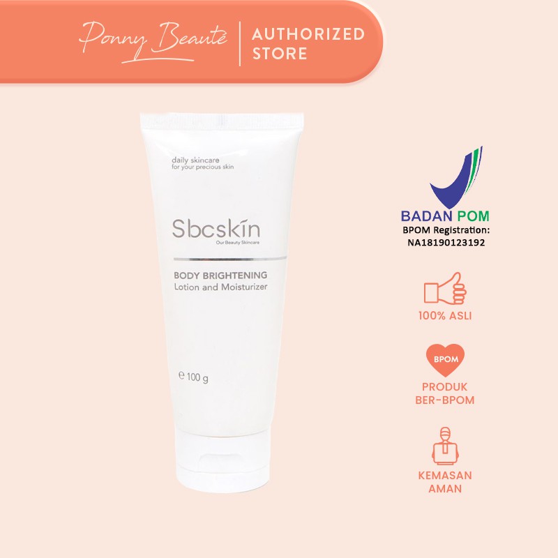 SBC Skin Body Brightening Lotion & Moisturizer - 100gr