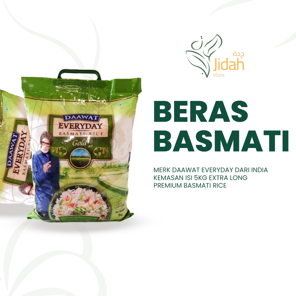 beras basmati daawat everyday 5kg basmati rice import asli beras mati kiloan beras kebuli