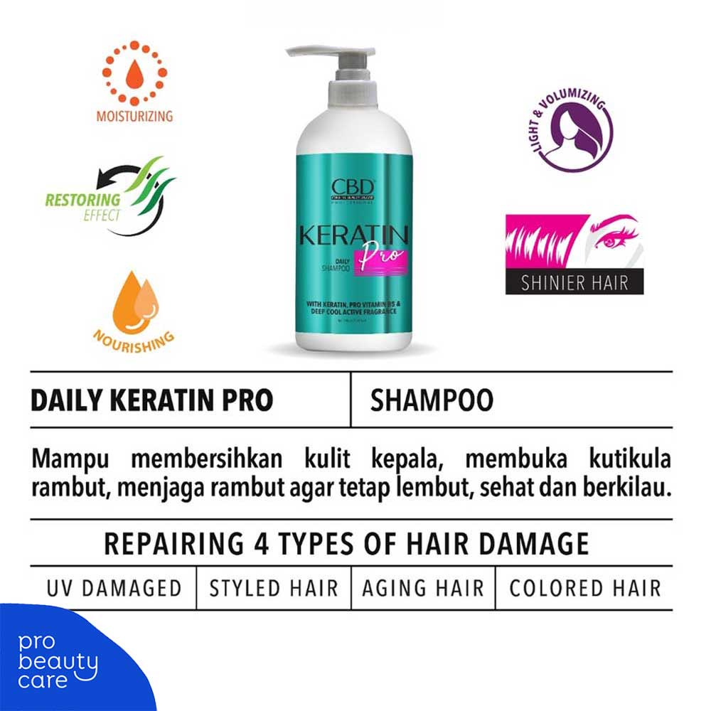 CBD Professional -  Keratin Pro Daily Shampoo (1000ml)