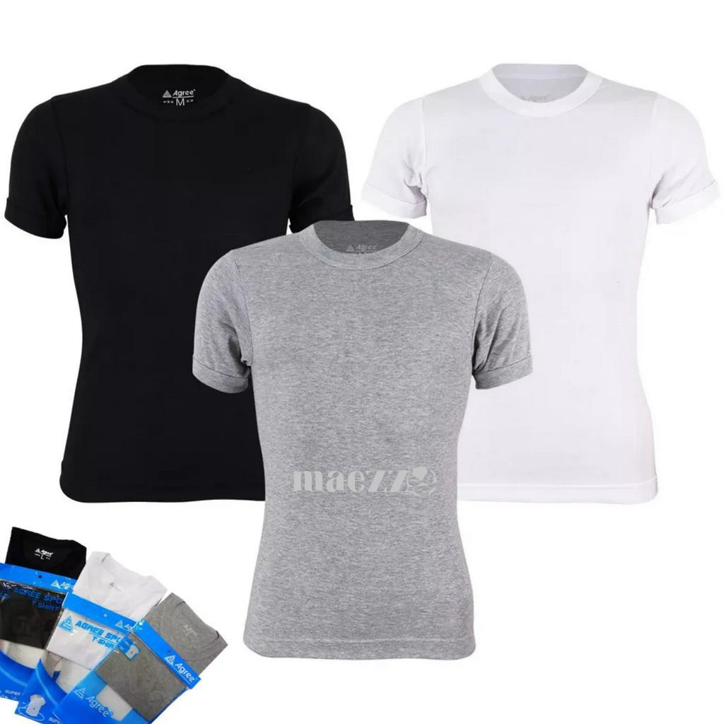 KAOS DALAM PRIA AGREE KAOS OBLONG COWOK 1PCS