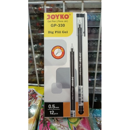 

Pulpen Gel Joyko Big Fiil gel hitam GP-330 (12pcs) selusin