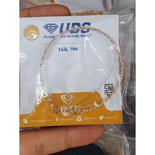 gelang eleztra pro italy emas 70% 700 70% 3 warna