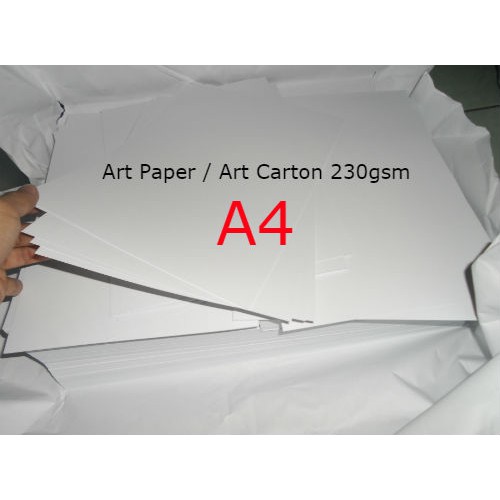 Jual Art Carton A4 230 gsm Paper Kertas Shopee Indonesia