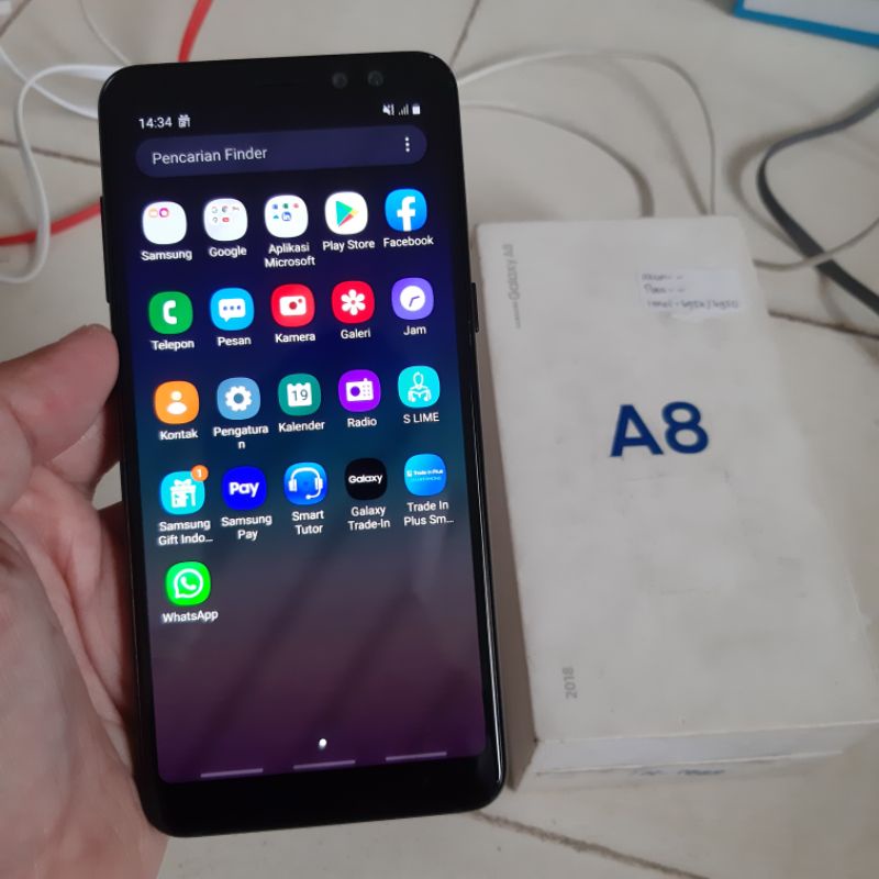 Samsung Galaxy A8 2018 Ram 4/32gb 4G LTE NFC second berkualitas