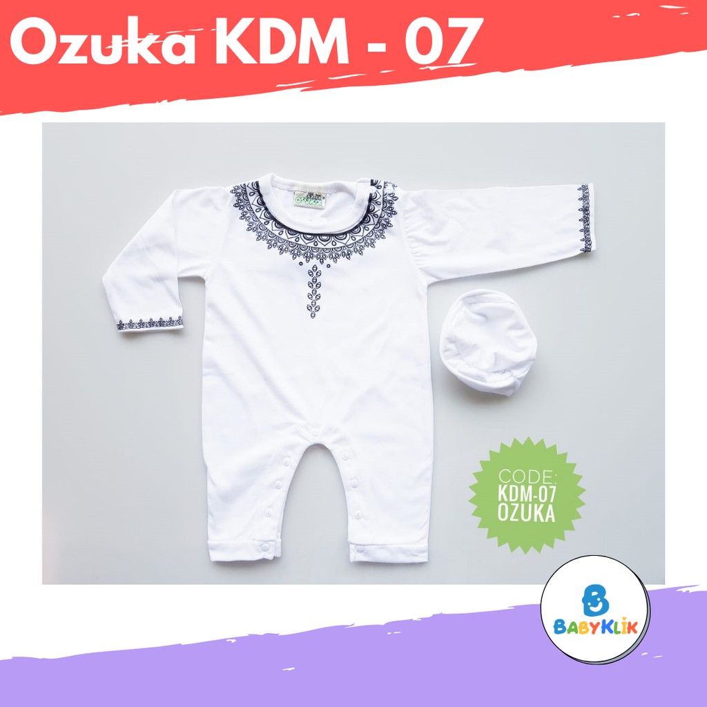 Ozuka Jumper Koko Panjang - Baju Koko Bayi - Baju Muslim Anak - Koko Bayi Merek Ozuka - KDM 07