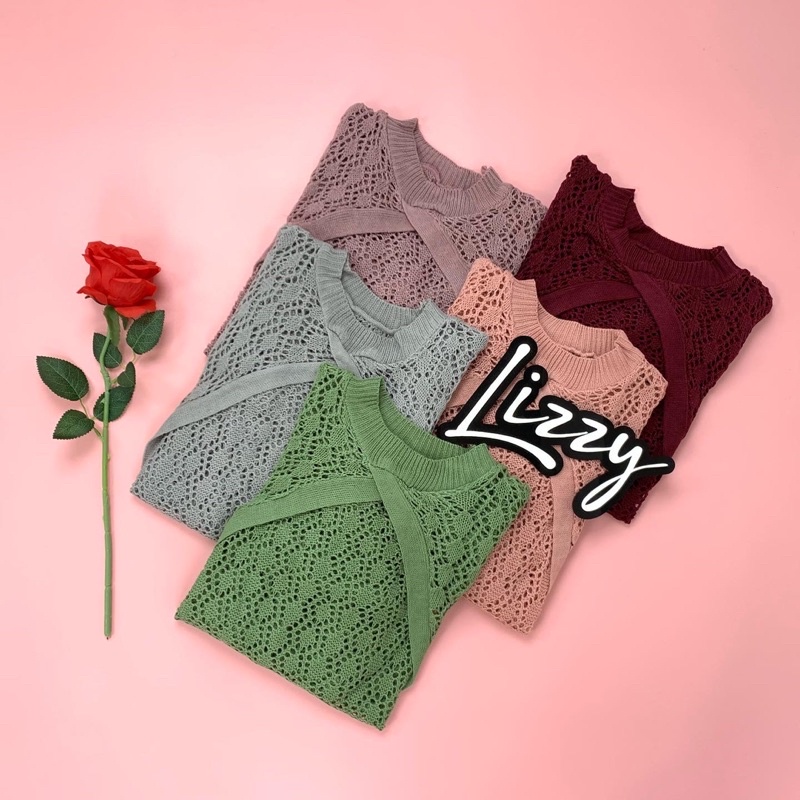 Lizzy - BLOUSE CROP ZEYA KNIT PREMIUM