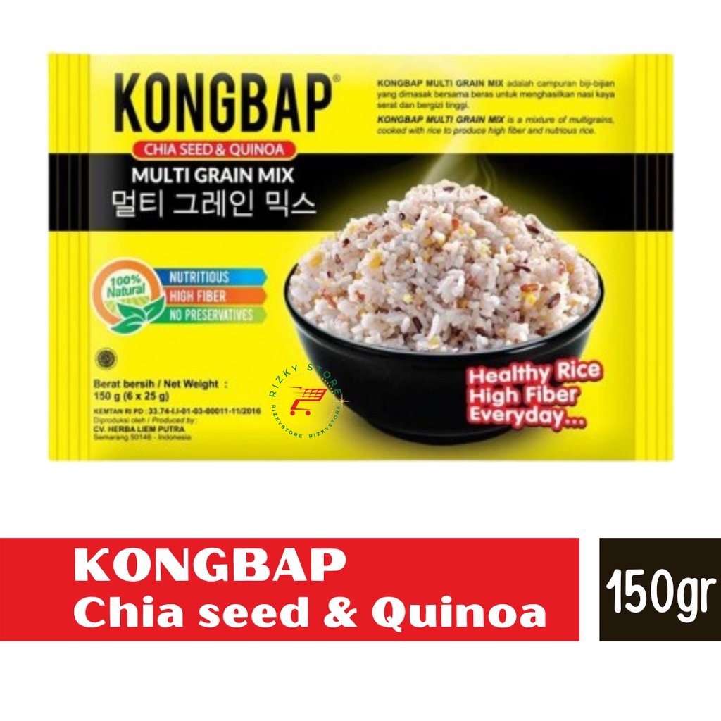 KONGBAP ORIGINAL/HABBATUSSAUDA/CHIA SEED QUINOA 150gram