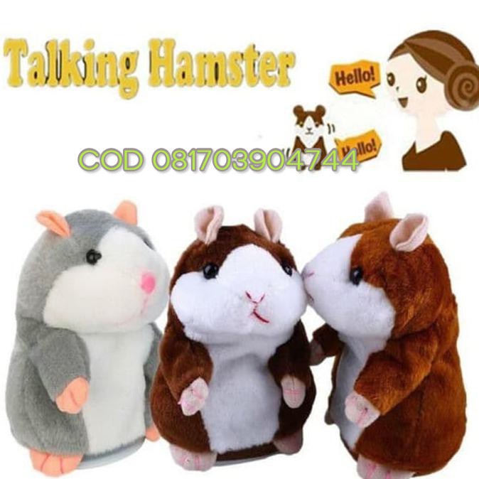 boneka hamster bisa bicara talking Toy Kids Doll Mainan Anak Bayi