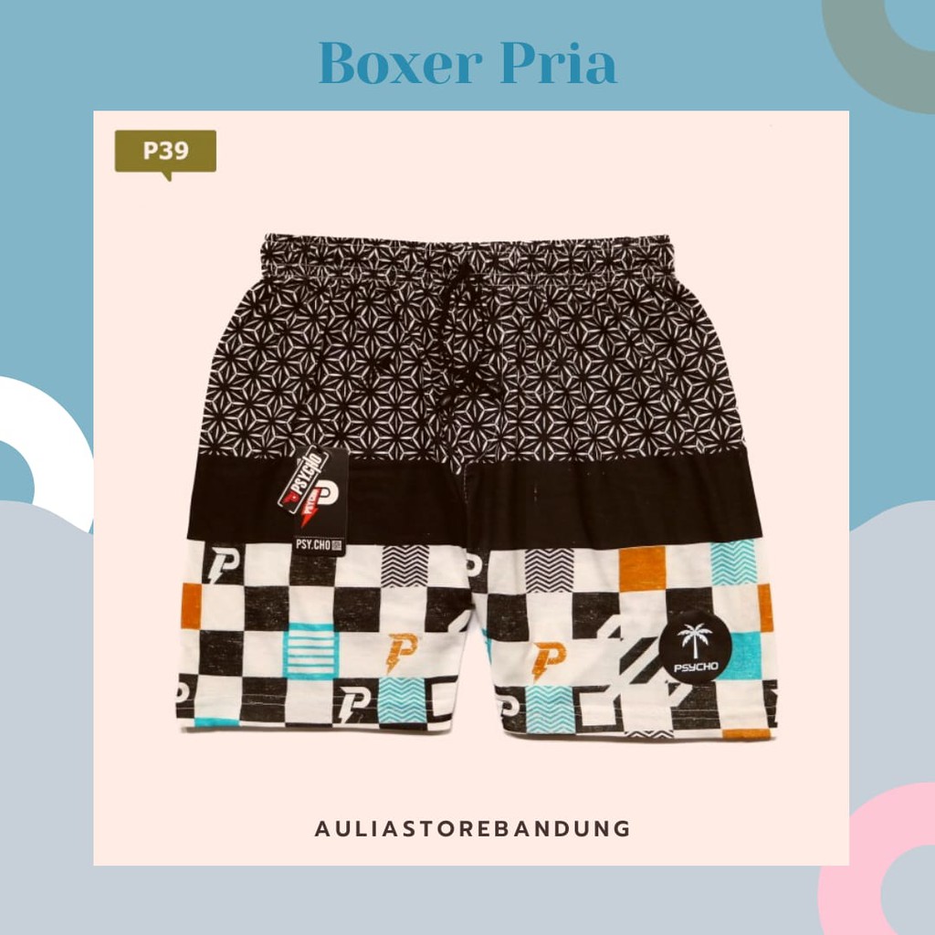 Boxer pendek / boxer motif / boxer celana pendek / celana boxer / celana pendek boxer/ boxer COD