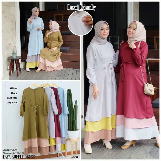 Laya ruffle dress busui by elovee
