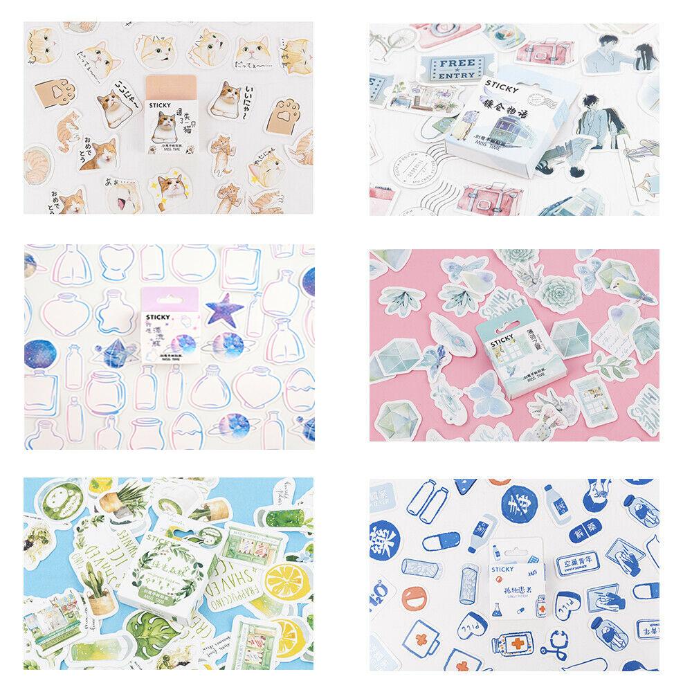 Pineapple 46PCS /Box Girl Series Stiker Stationery Skateboard Koper Tahan Air Stiker Diary Jepang