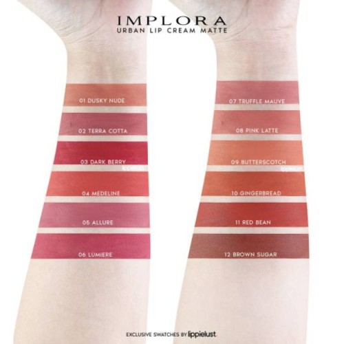 [ SKINHOUSEID ] IMPLORA LIP CREAM URBAN 01 DUSKY NUDE BPOM