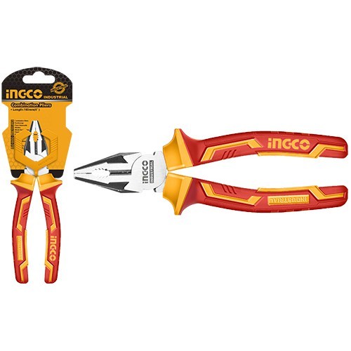 INGCO HICP28188 Tang Kombinasi Listrik Anti Setrum High Leverage 7Inch