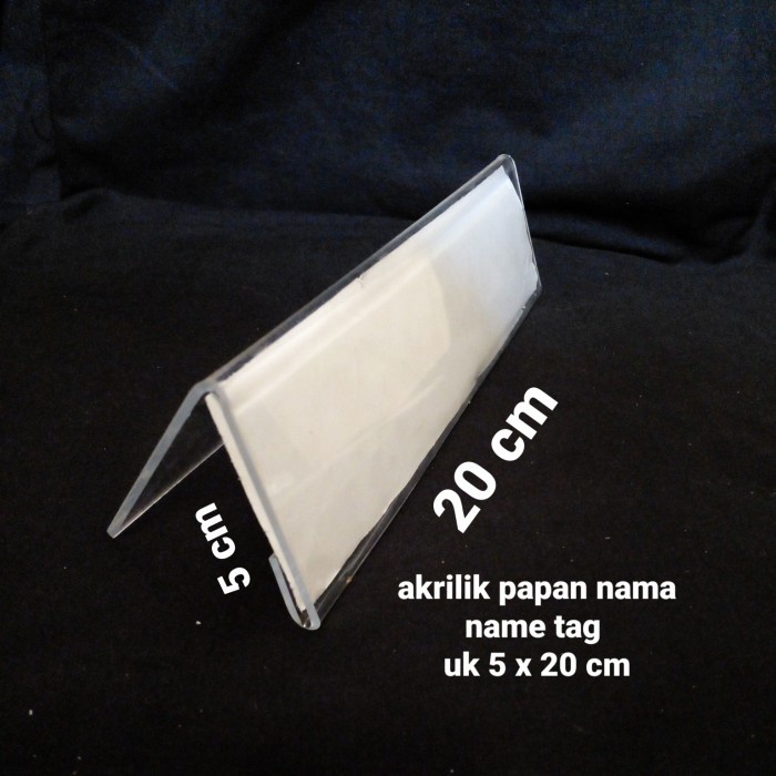 

Hari Ini Akrilik Papan Nama Meja/Name Tag Uk 5 X 20 Cm Diskon