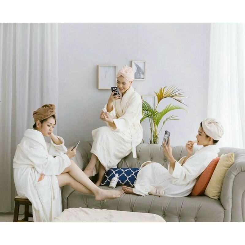 HAIR TOWEL PINK - MICROFIBER - FOR EVENT - GOODIE BAG