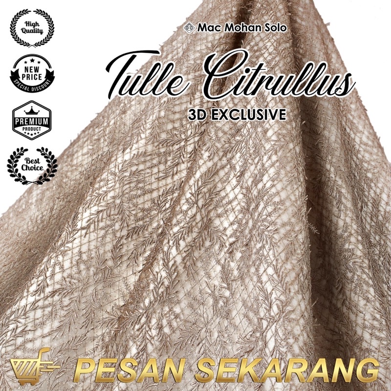 [NEW ARRIVAL] TULLE LOFTY EXCLUSIVE EMBRODER WITH STONE PREMIUM QUALITY FOR DRESS / GOWN TILE MEWAH ISTIMEWA DESIGN KEKINIAN