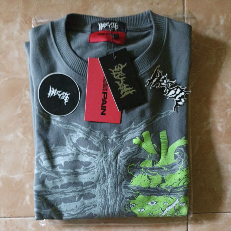 HECATES X VICIOUS PAIN TEE "BLISSFUL" SIZE L