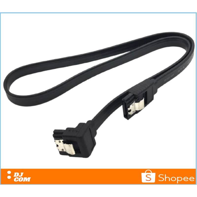 Kabel SATA 3 Hardisk Internal SSD Laptop PC Komputer 6Gbps Bentuk Colokan L Siku Sudut Kanan 90 Derajat