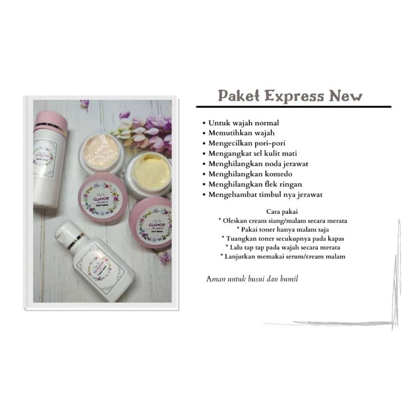 Cream pemutih wajah Glamor