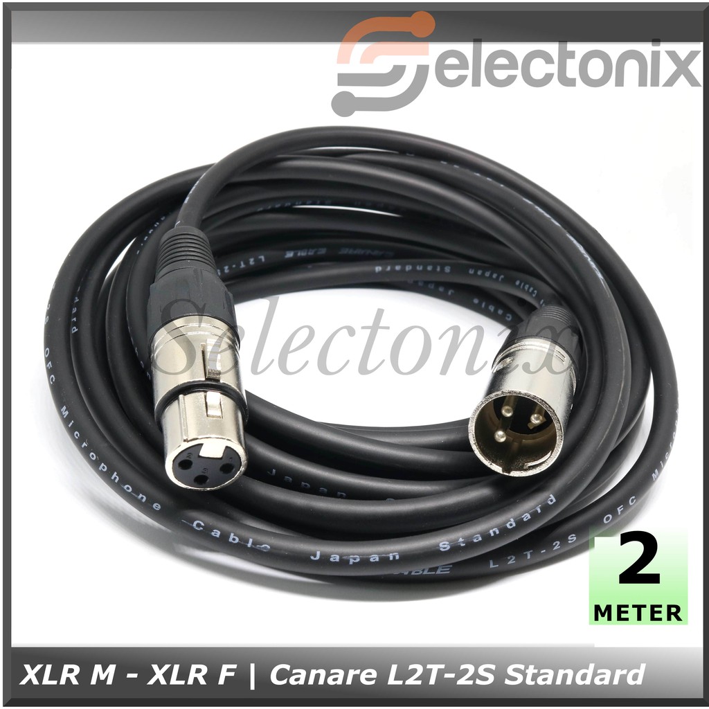 Kabel Mic XLR Male to Female | Canare Standard [2m]