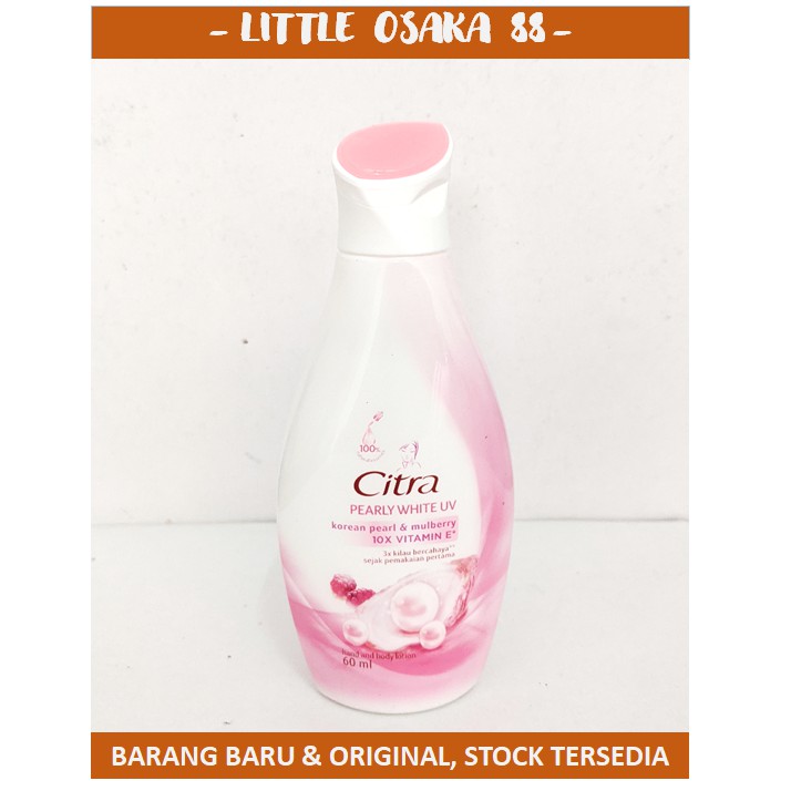 Citra Hand &amp; Body Lotion 60 ml Pink-Mutiara atau Kuning-Bengkoang