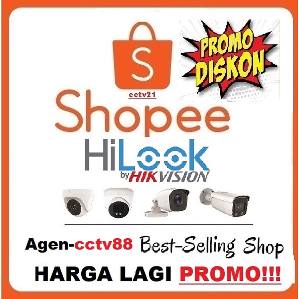 Paket Lengkap 8 Kamera CCTV HILOOK Full HD 2MP DVRCh +Kabel-40M+Kbl HDMI+Kbl Lan+Free 1 Tas Batik