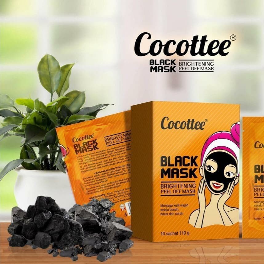 `ღ´ PHINKL `ღ´ Masker Cocotte Black brightening peel off untuk angkat komedo white black head membandel