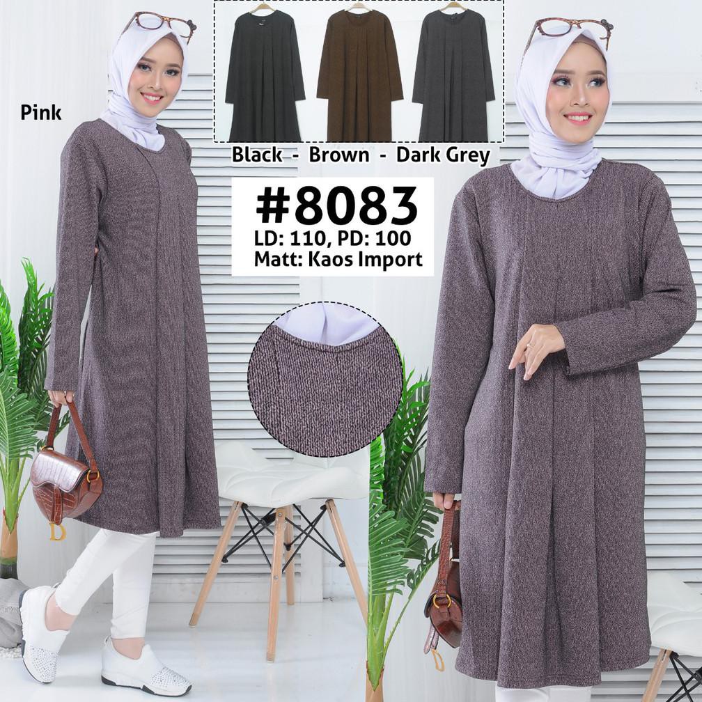 Tunik / Long tunik / Tunik kaos import / Tunik muslim wanita / Tunik lengan panjang / Tunik ld 110