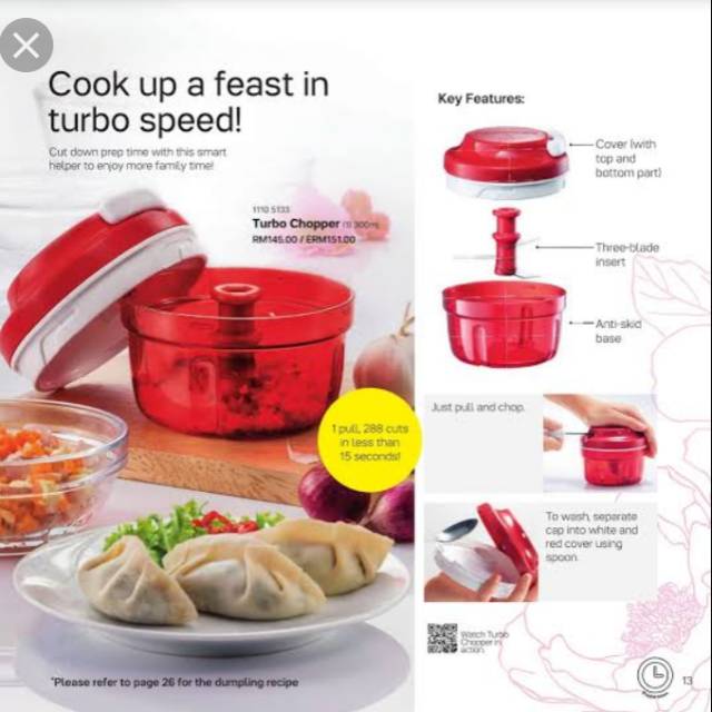 Promo Turbo Chopper Tupperware Ori