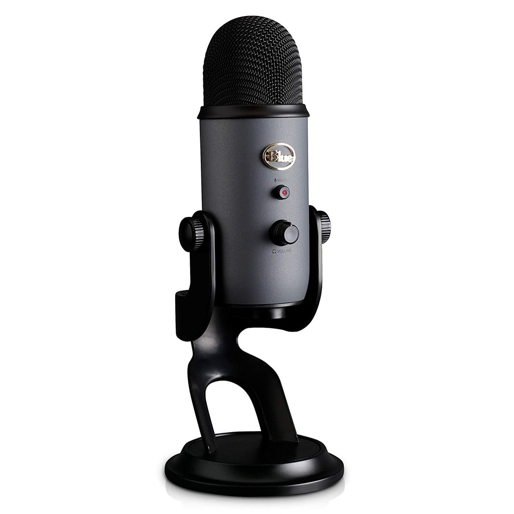 BLUE Microphones YETI USB Microphone - Black Slate Edition (New Color of Blue Yeti Microphones)