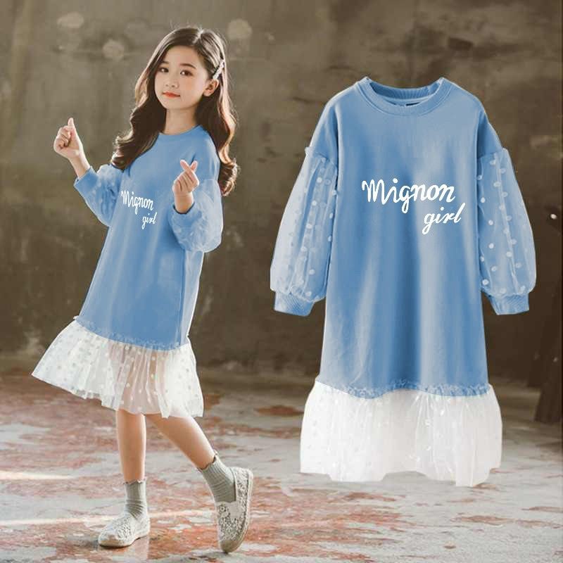 GrosirHasanah / P01FH Mignon Girl / Baju Dress Anak Cwe Pesta Terbaru /