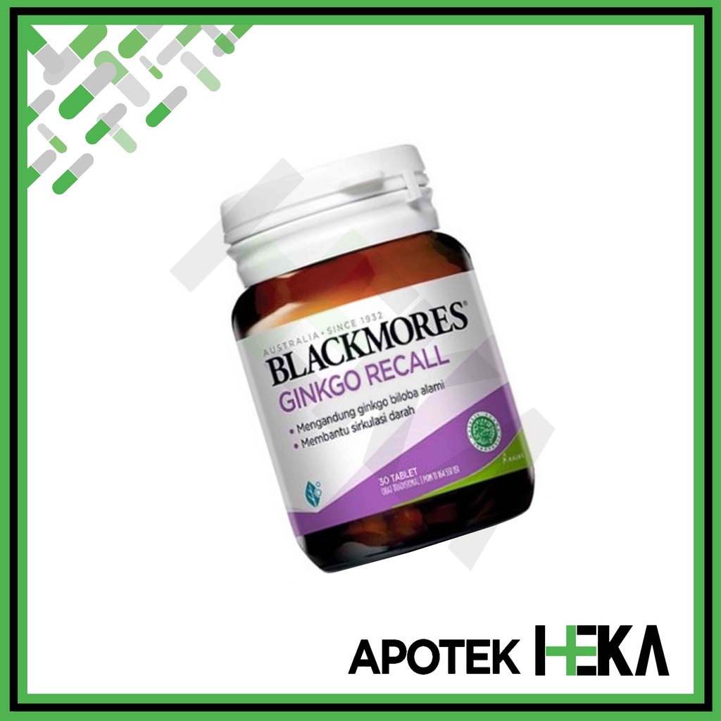 Blackmores Ginkgo Recall isi 30 Tablet (SEMARANG)