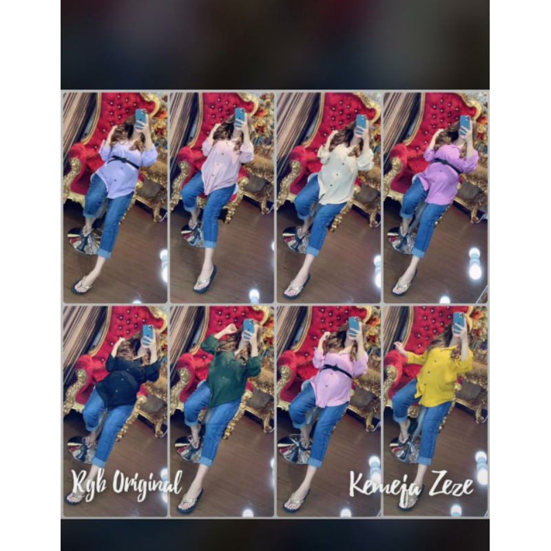 SALE KEMEJA WANITA /KEMEJA ZEZE BY RGB 100% original