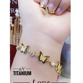 Titanium Gelang dan Cincin 8881