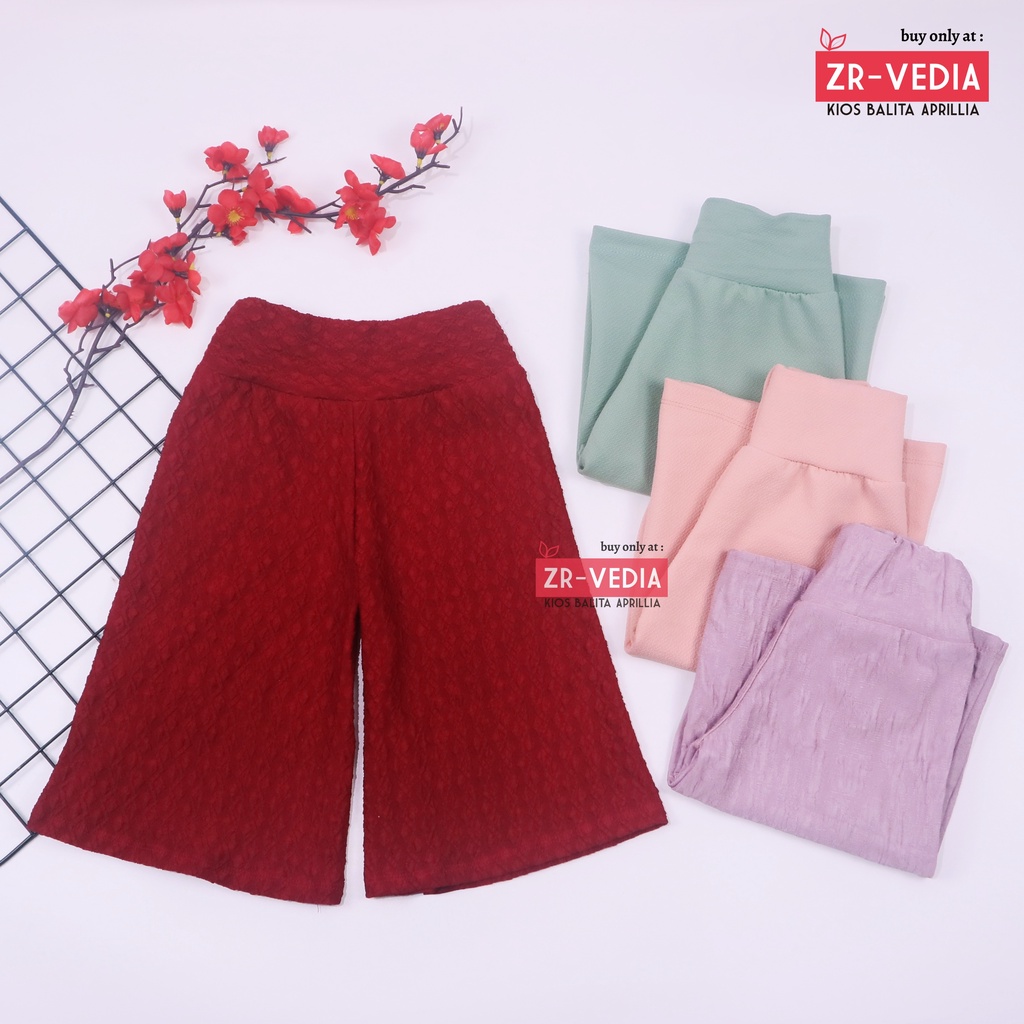 Kulot Polos Uk. 2-3 Tahun / Celana 3per4 Anak Perempuan Skirt Pendek Pants Kulot Bawahan Polos Murah