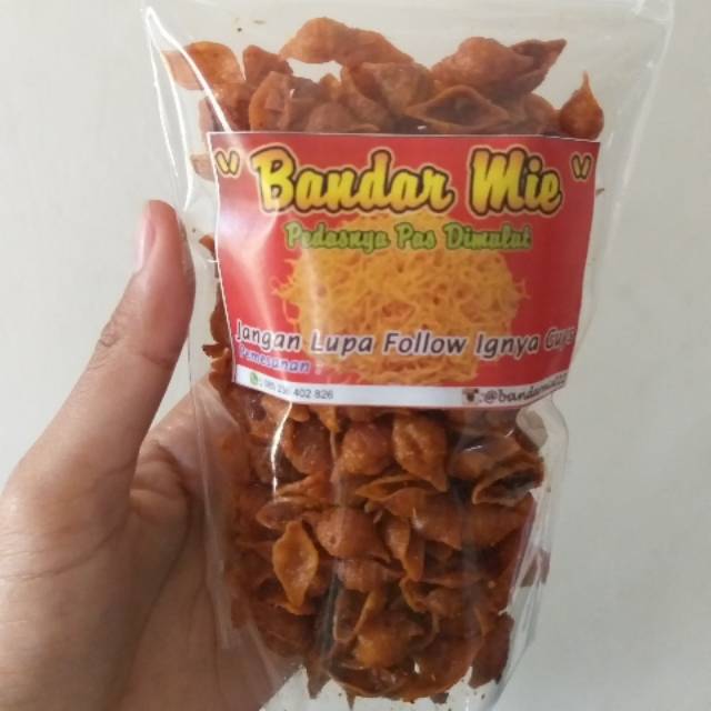 

(BANDAR MIE) MAKARONI KEONG PEDAS 90GR 100% BIKIN KETAGIHAN